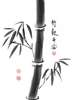 painting of a Chinese bamboo